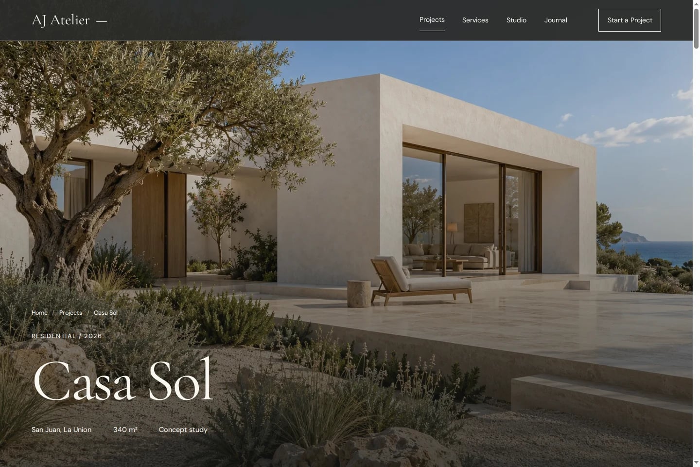 AJ Atelier: live feature interface